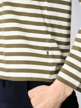 Redgreen Women Fie Long Sleeve T-shirt Dame - Olive Stripe