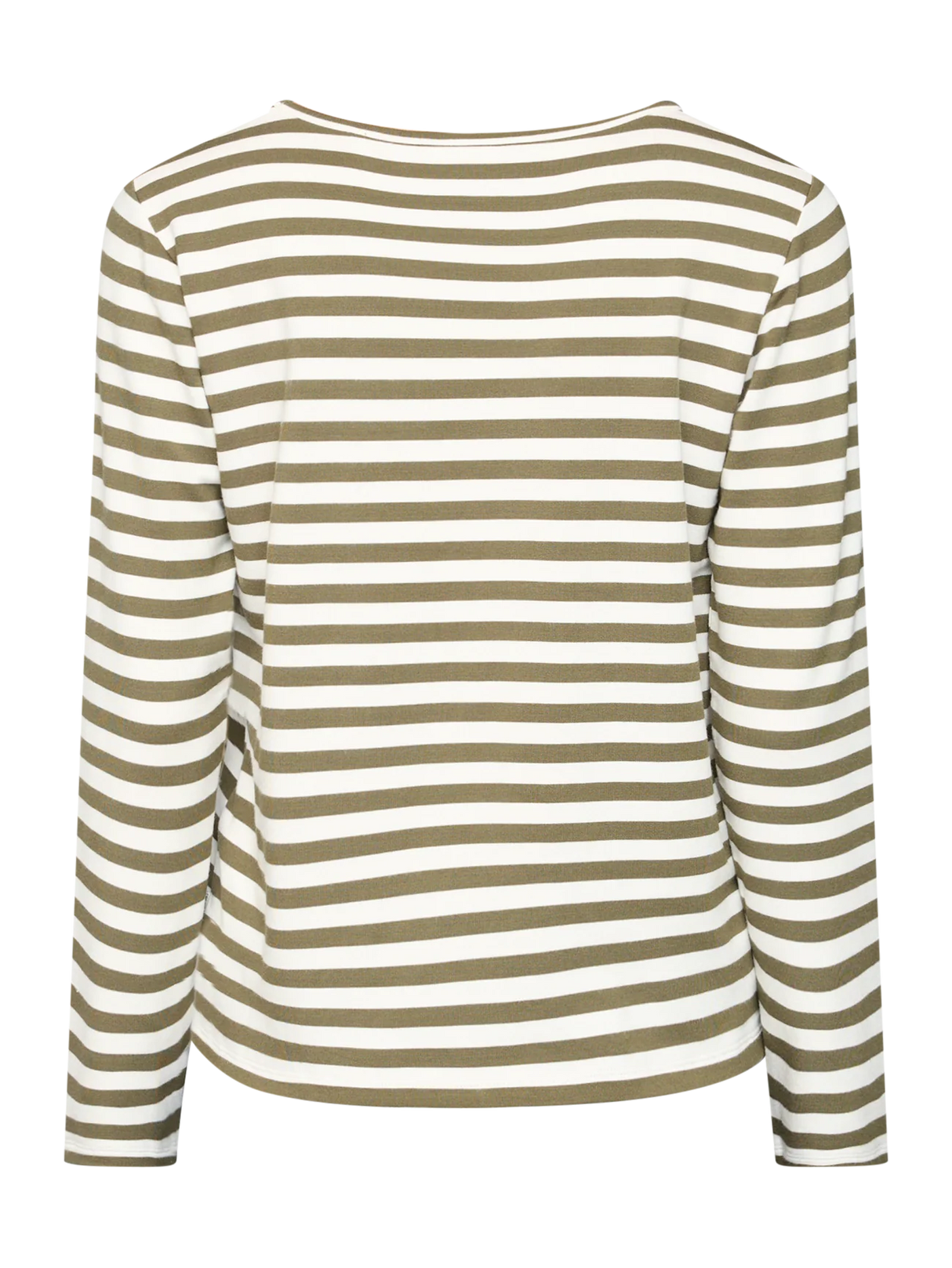 Redgreen Women Fie Long Sleeve T-shirt Dame - Olive Stripe