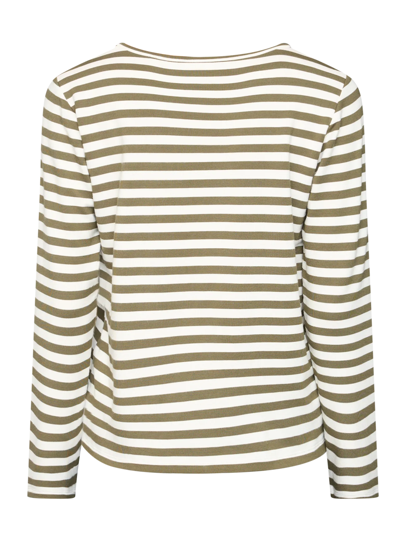 Redgreen Women Fie Long Sleeve T-shirt Dame - Olive Stripe