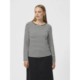 Redgreen Women Fie Long Sleeve T-shirt Dame - Black Stripe -