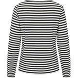 Redgreen Women Fie Long Sleeve T-shirt Dame - Black Stripe -