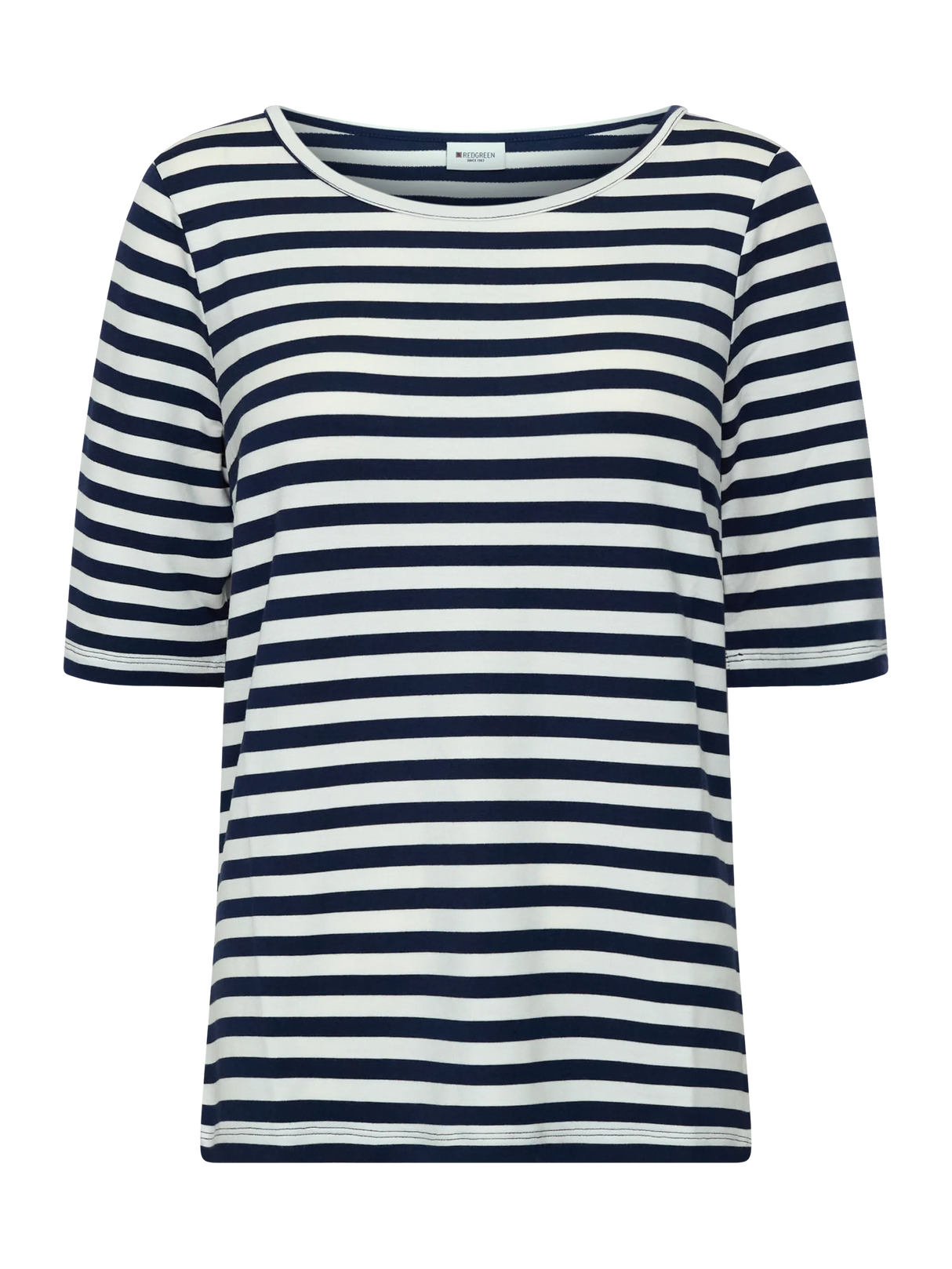 Redgreen Woman Hedy T-shirt Dame – Navy Stripe | Slim fit T-shirt i modal
