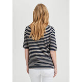 Redgreen Woman Hedy T-shirt Dame – Sand Stripe | Slim fit T-shirt i modal