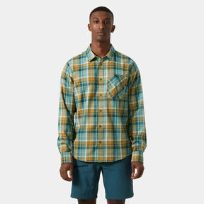 Helly Hansen Men’s Aker Flannel Long Sleeve Shirt Flannelskjorte Herre - Lynx Coast - Lynx Coast