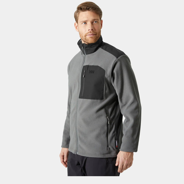 Helly Hansen Men's Daybreaker Block Microfleece Jacket Fleecejakke Herre - Concrete - Concrete