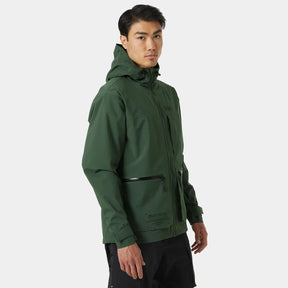 Helly Hansen Men's Move Hooded Rain Jacket Regnjakke Herre - Darkest Spruce - Darkest Spruce