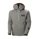 Helly Hansen Men's Powderface Insulated Ski Jacket Skijakke Herre - Concrete -