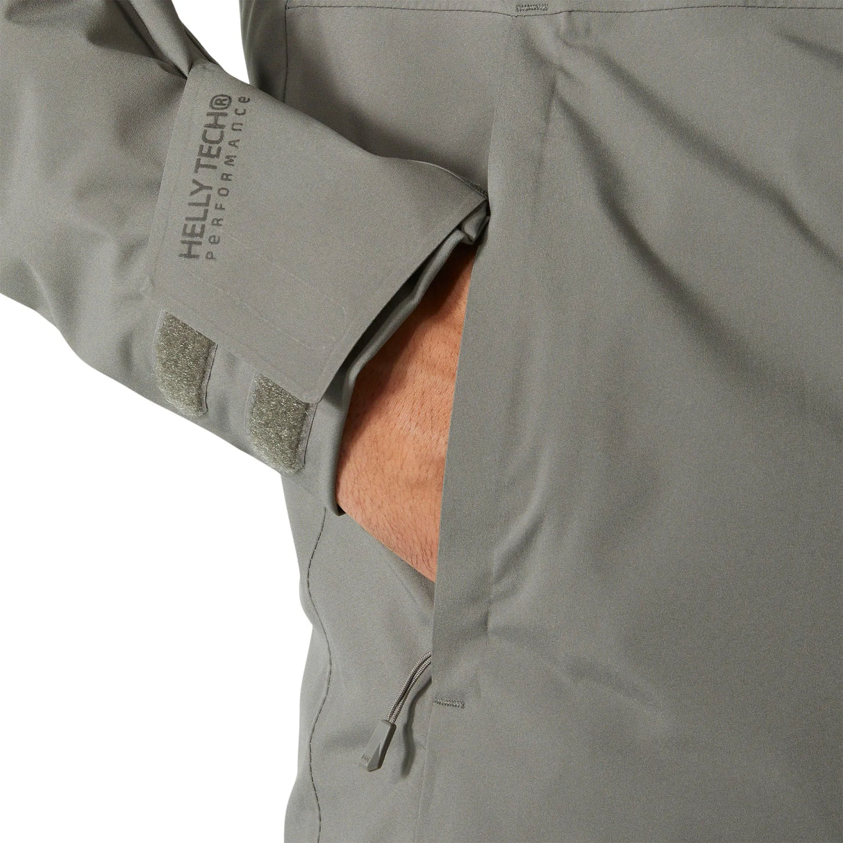 Helly Hansen Men's Powderface Insulated Ski Jacket Skijakke Herre - Concrete