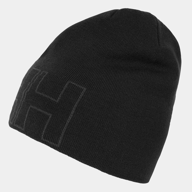 Helly Hansen Unisex Outline Beanie Hat Strikhue Dame / Herre - Black - Black Onesize