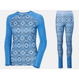 Helly Hansen naisten LIFA® Merino Keskipainoinen 2-in-1 Graafinen pitkähihainen Graafinen Base Layer Ski Alusvaatteet Setti Naisten