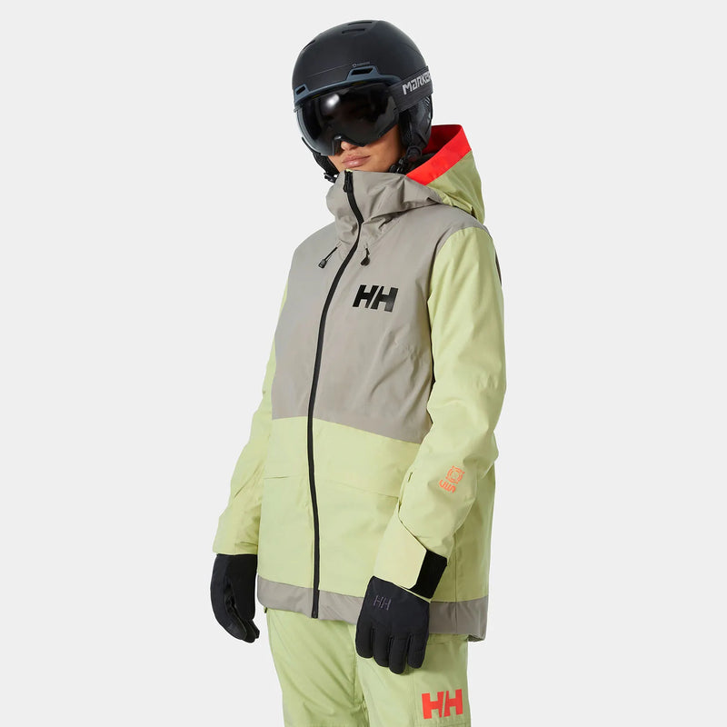 Helly Hansen Women's Powchaser & Powderqueen Skisæt Dame - Iced Matcha - - Helly-Hansen-Womens-Powchaser-2-0Ski-Jacket-65923_498-1-onbody13_2