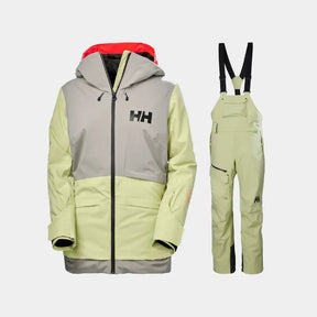 Helly Hansen Women's Powchaser & Powderqueen Skisæt Dame - Iced Matcha - XL