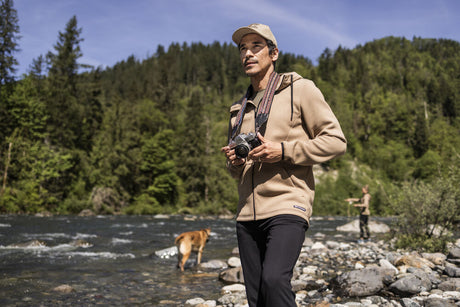 Cutter & Buck Pemberton Hood Full Zip Men Hættetrøje Herre – Khaki -