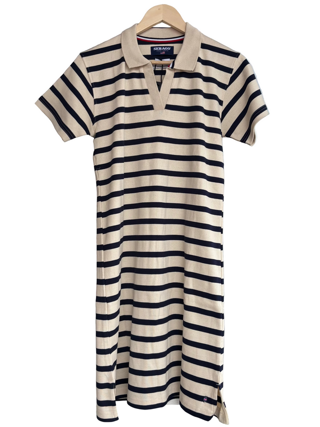 Sebago French Stripe Dress Kjole - White/Navy -