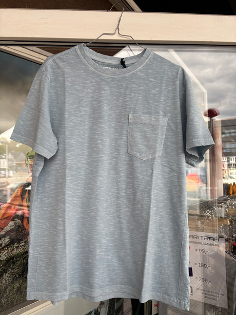 Sebago Slub Pocket Tee T-shirt Herre - Stone Grey -