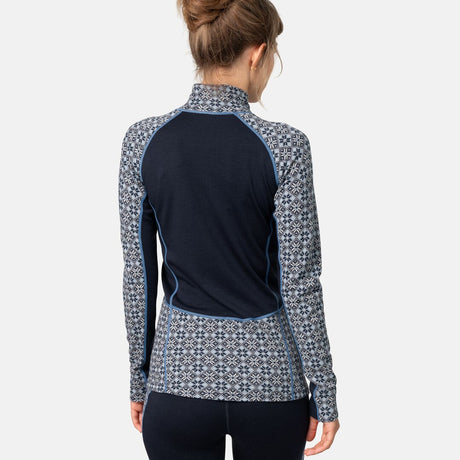 Kari Traa Rose Light Half Zip Skiundertrøje Dame - Dark Royal Blue -