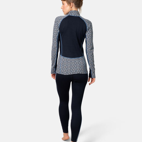 Kari Traa Rose Light Half Zip Skiundertrøje Dame - Dark Royal Blue -