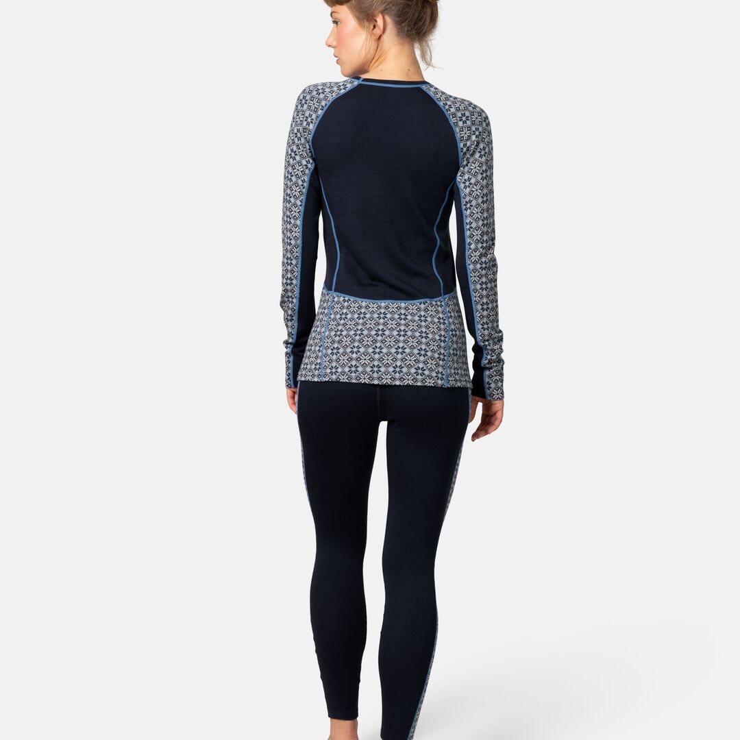 Kari Traa Rose Light Long Sleeve Skiundertrøje Dame - Dark Royal Blue -