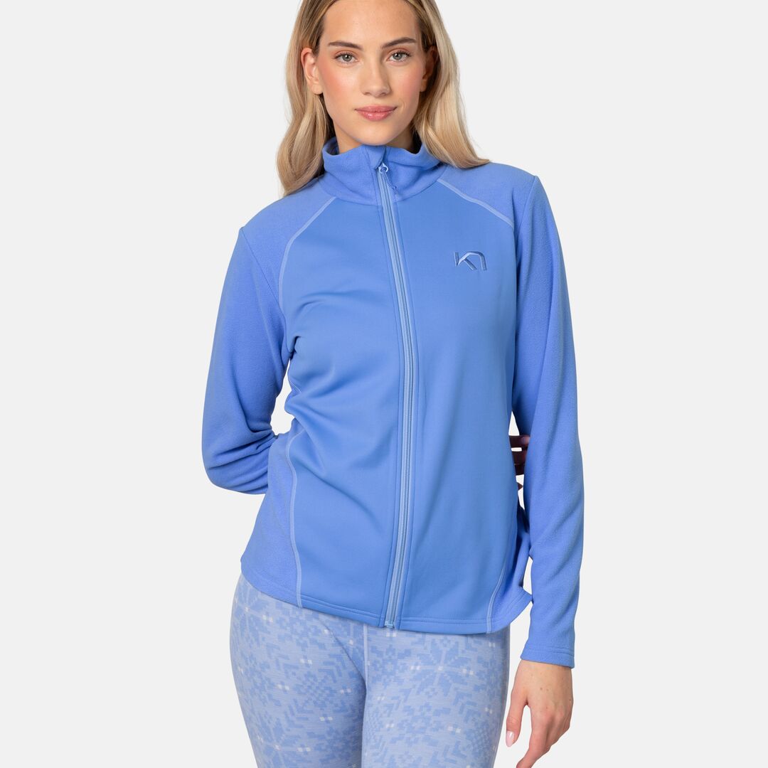 Kari Traa Kari Full-Zip Fleecejakke Dame - Sea - Sea