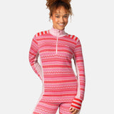 Kari Traa Åkle Half Zip High Waist Skiundertøj Sæt Dame - Gum Pink -