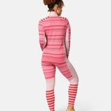 Kari Traa Åkle Half Zip High Waist Skiundertøj Sæt Dame - Gum Pink -