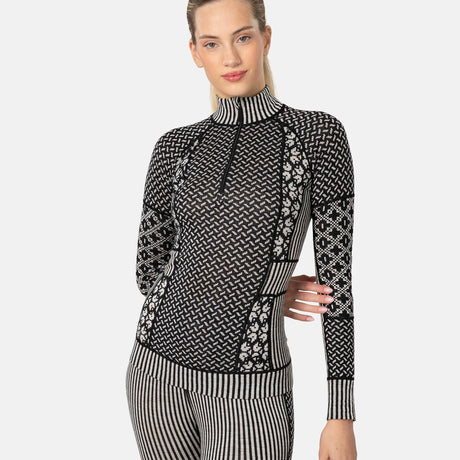 Kari Traa Smekker Half Zip Skiundertrøje Dame - Black -