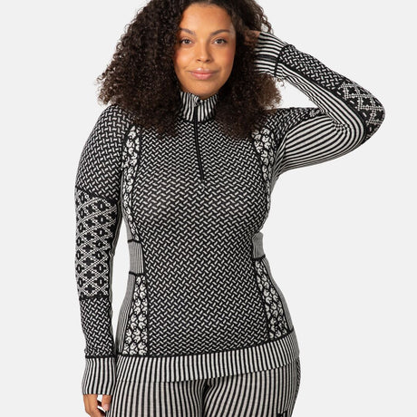 Kari Traa Smekker Half Zip Skiundertrøje Dame - Black -