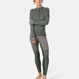Kari Traa Smekker Half Zip Skiundertrøje Dame - Thyme Green