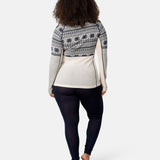 Kari Traa Vilma Half Zip High Waist Skiundertøj Sæt Dame - Natural White / Royal