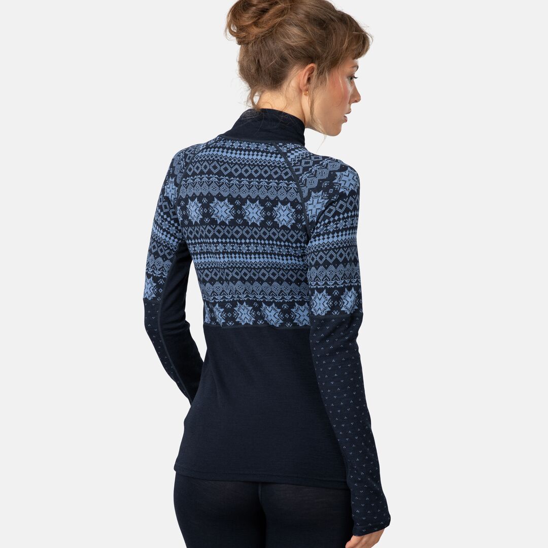 Kari Traa Vilma Half Zip High Waist Skiundertøj Sæt Dame - Sea