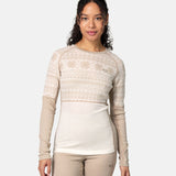 Kari Traa Vilma Long Sleeve High Waist Skiundertøj Sæt Dame - Mocha -