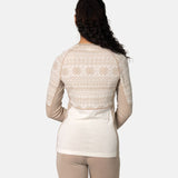 Kari Traa Vilma Long Sleeve High Waist Skiundertøj Sæt Dame - Mocha -