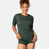Kari Traa Embla Wool Tee T-shirt Dame - Thyme Green - Thyme Green