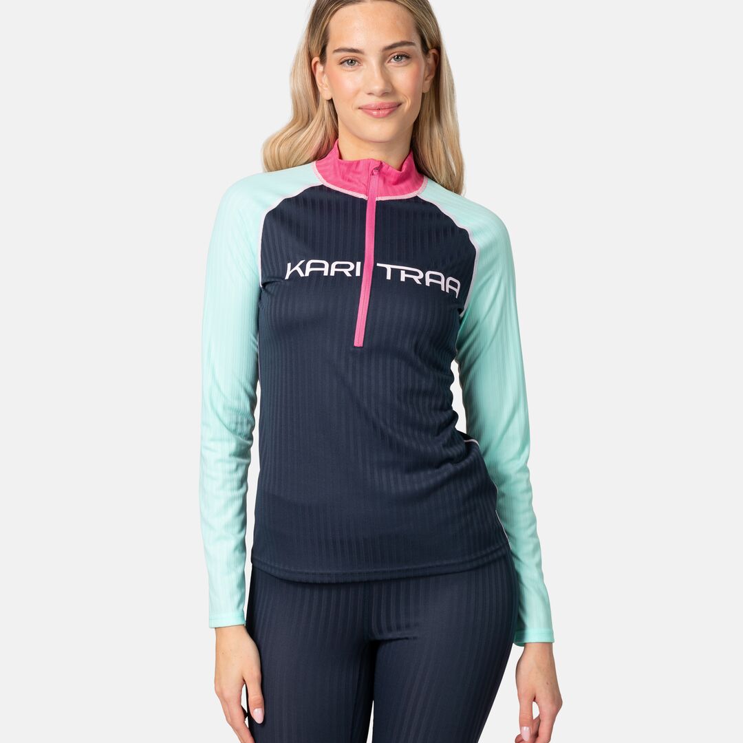 Kari Traa Ella Base Layer Half-Zip Træningstrøje Dame - Roya - Roya