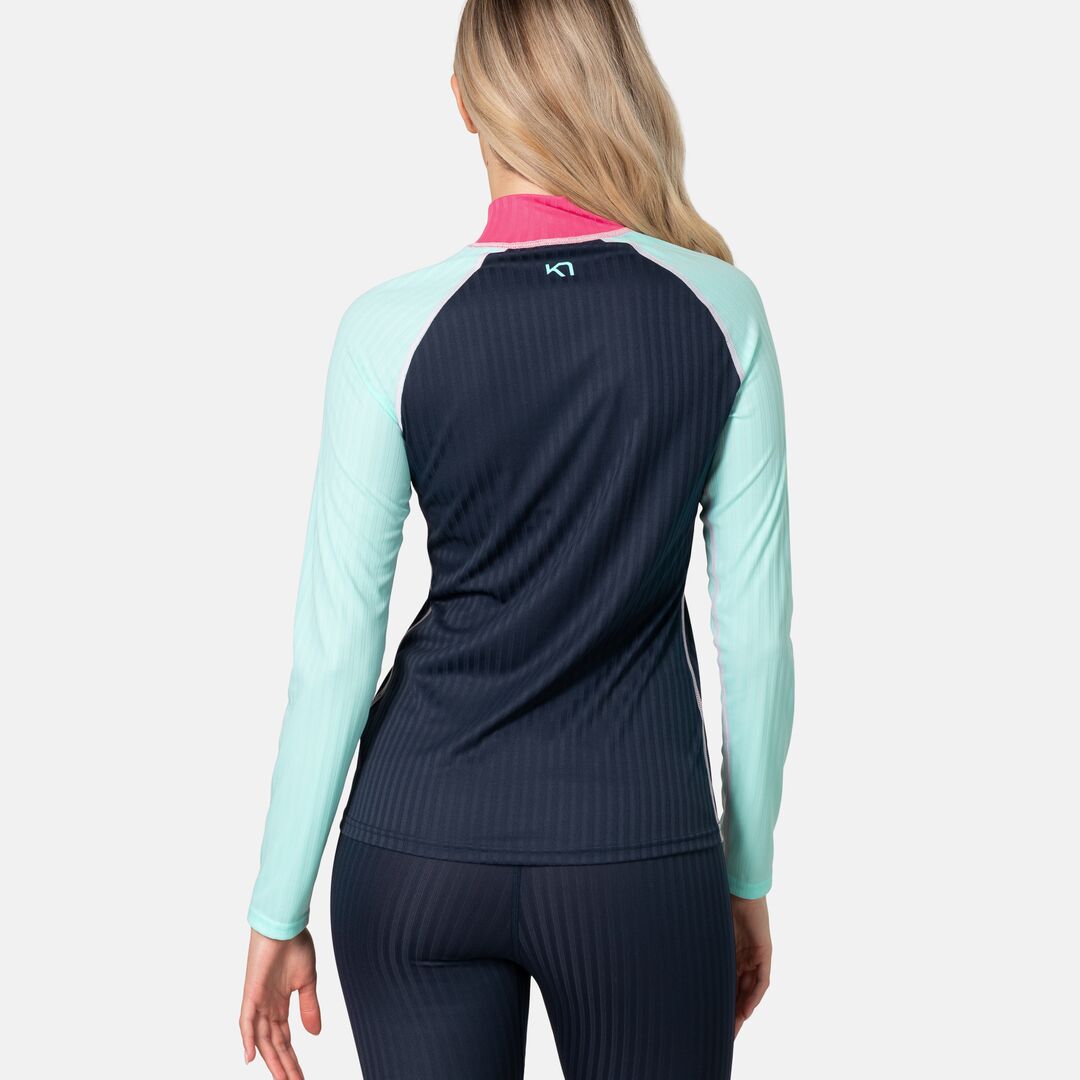 Kari Traa Ella Base Layer Half-Zip Træningstrøje Dame - Roya -