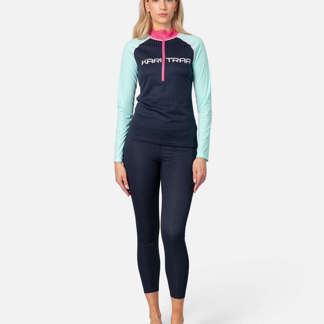 Kari Traa Ella Base Layer Half-Zip Træningstrøje Dame - Roya -