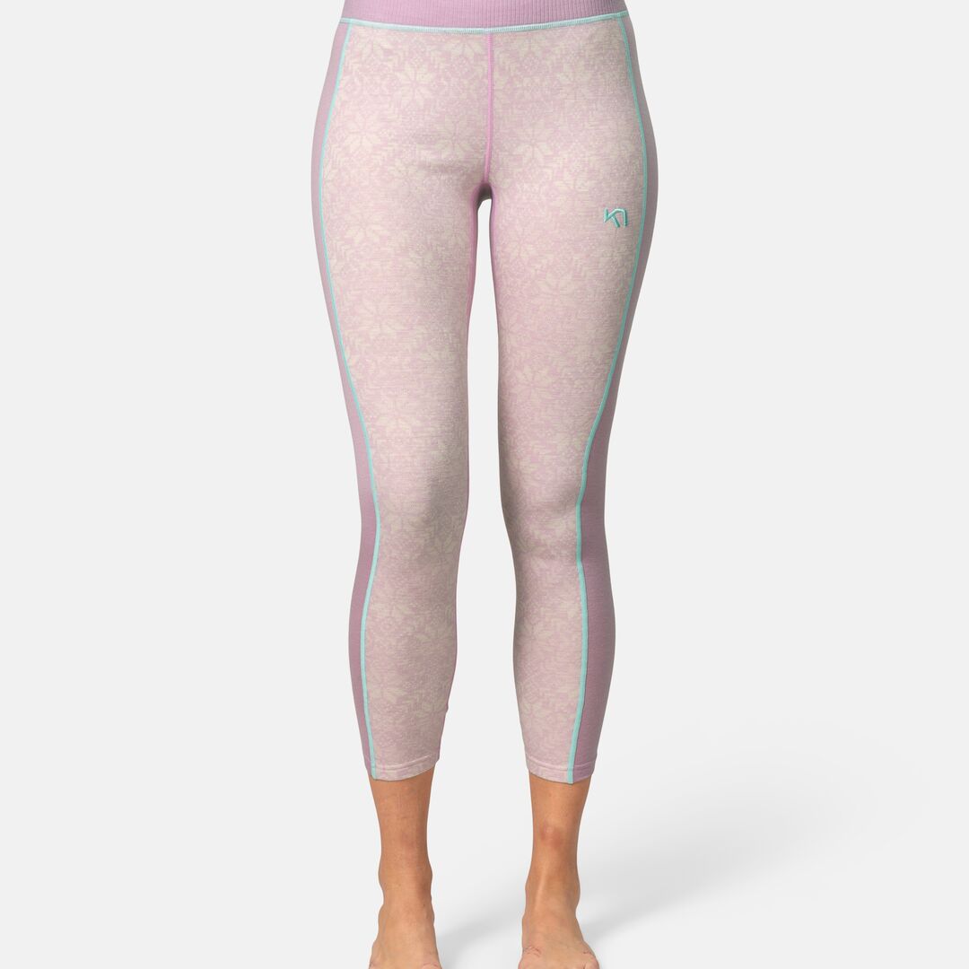 Kari Traa Anna High Waist Base Layer Pants Skiunderbukser Dame - Bloom Purple - Bloom Purple