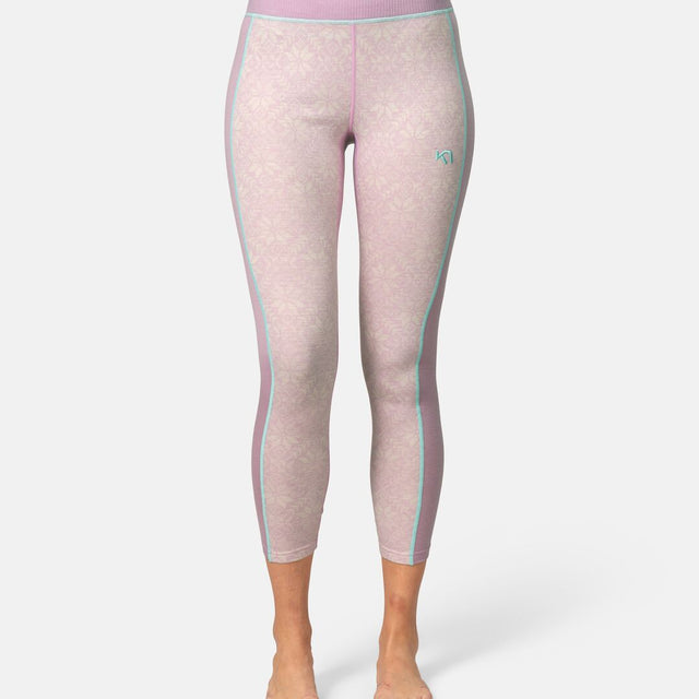 Kari Traa Anna High Waist Base Layer Pants Skiunderbukser Dame - Bloom Purple - Bloom Purple