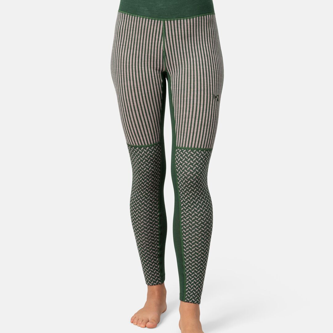 Kari Traa Smekker High Waist Pants Skiunderbukser Dame - Thyme Green