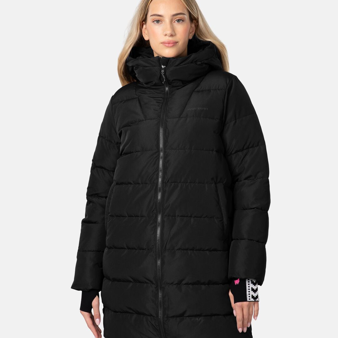 Kari Traa Linn Parka Vinterfrakke Dame - Black - Black