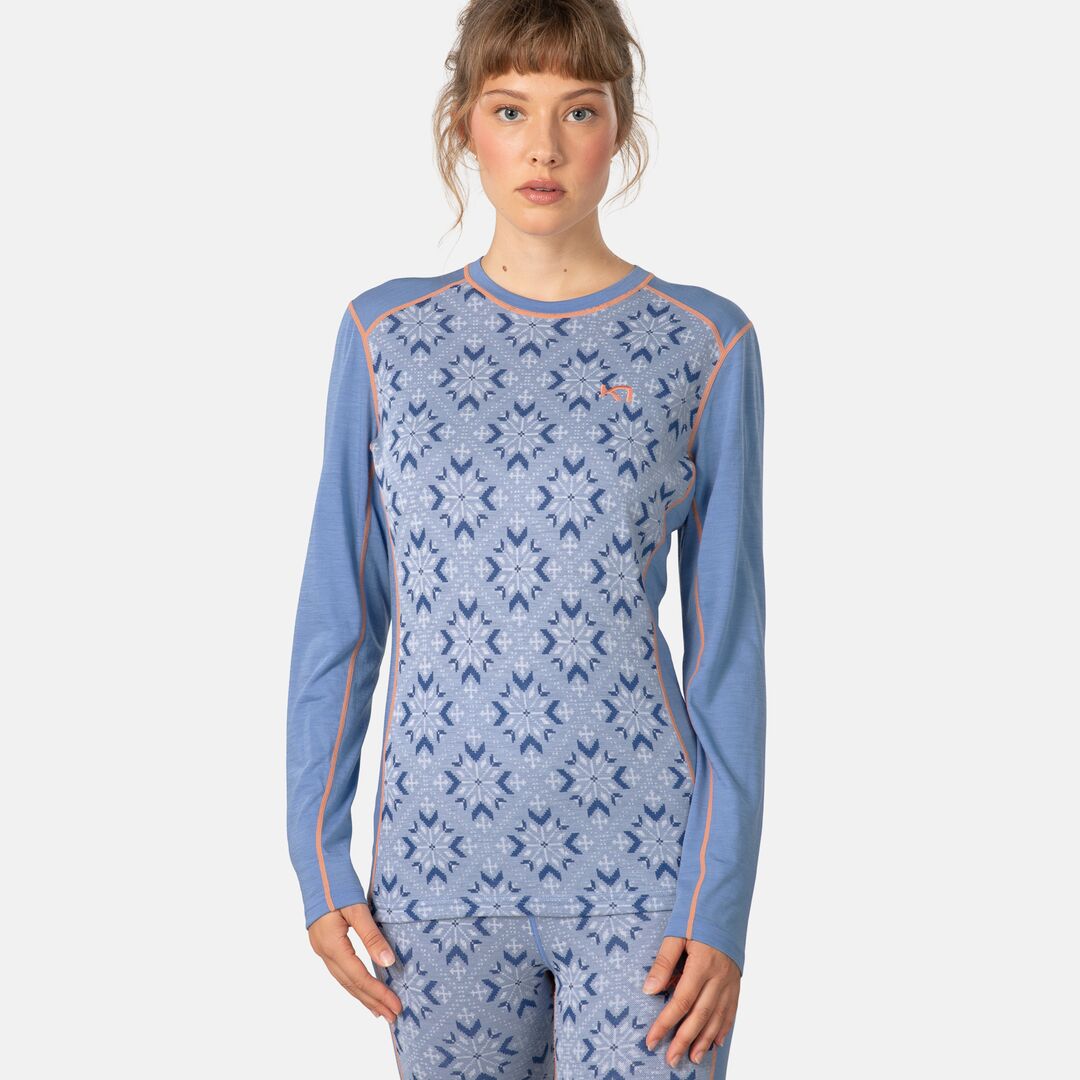Kari Traa Iselin LS Long Sleeve Skiundertrøje Dame - Sea - Sea