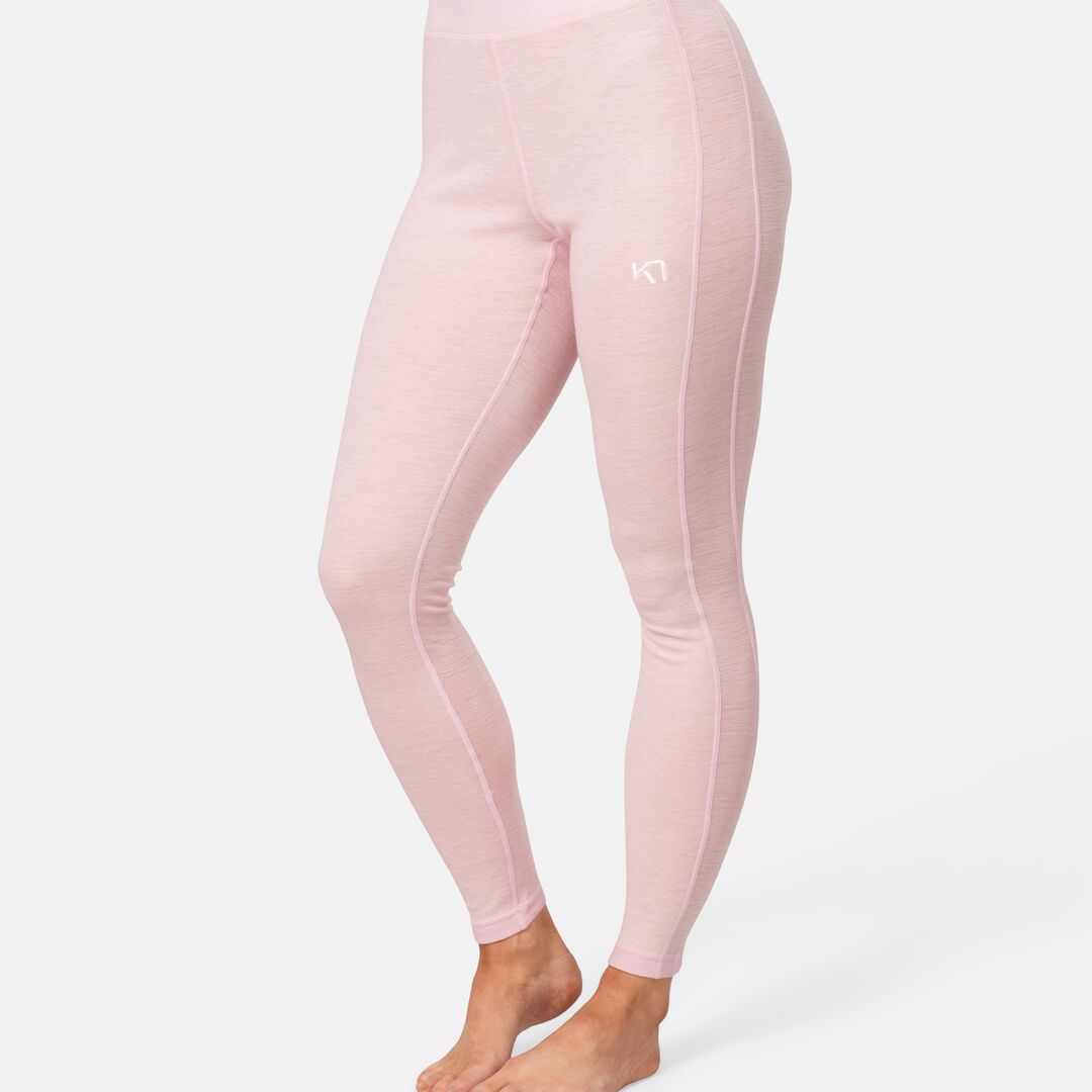 Kari Traa Vilma High Waist Base Layer Pants Skiunderbukser Dame - Cotton Candy