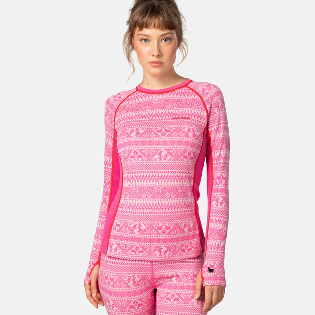 Kari Traa Tale Long Sleeve Skiundertøj Sæt Dame - Spink -