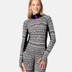 Kari Traa Tale Half Zip Skiundertrøje Dame - Black - Black