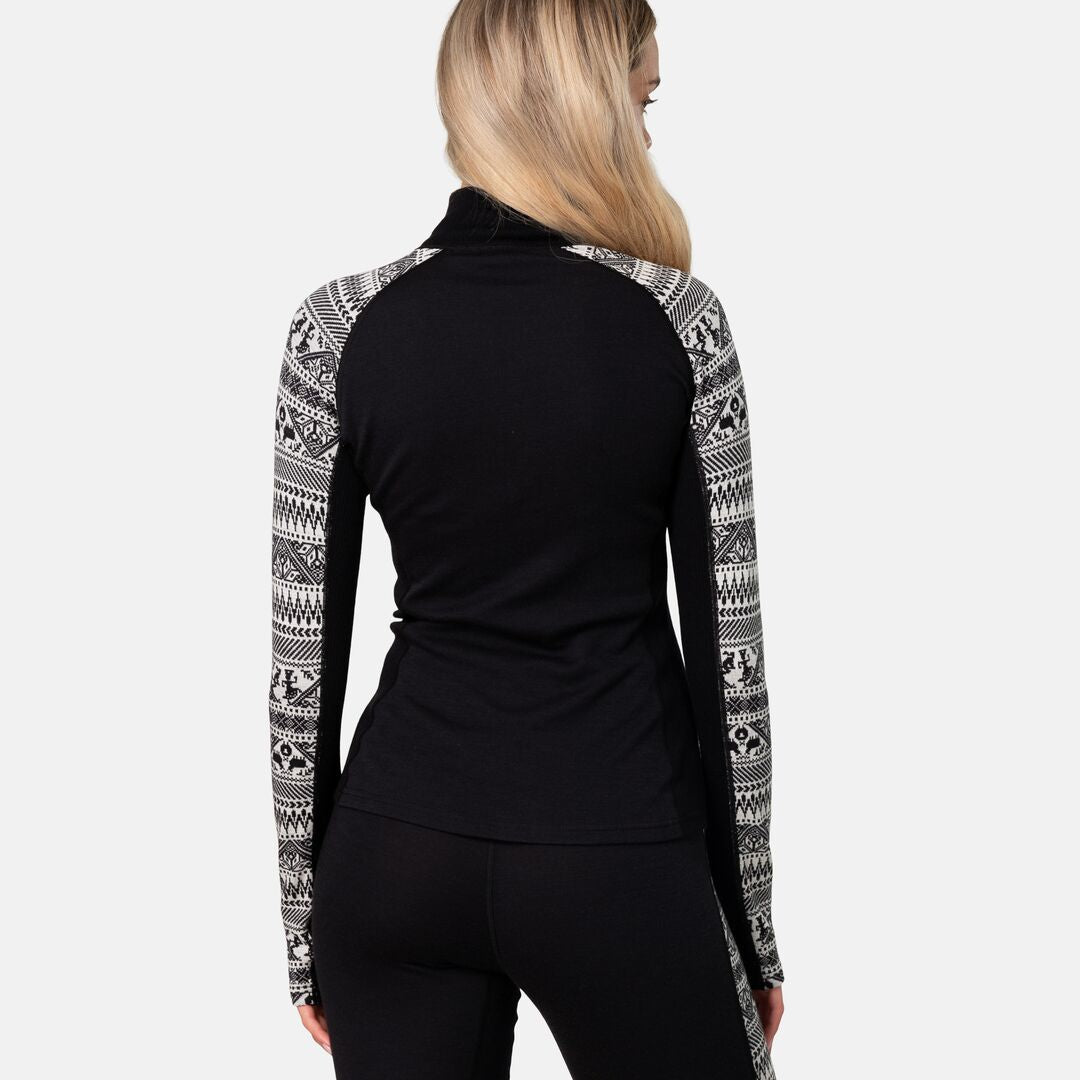 Kari Traa Tale Half Zip Skiundertøj Sæt Dame - Black -