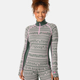 Kari Traa Tale Half Zip Skiundertøj Sæt Dame - Thyme Green -