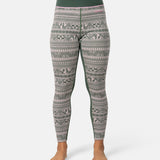 Kari Traa Tale Long Sleeve Skiundertøj Sæt Dame - Thyme Green -