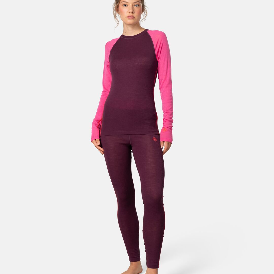 Kari Traa Kaia Set Skiundertøj Sæt Dame - Wine