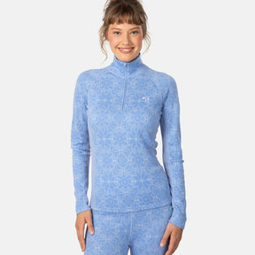 Kari Traa Edith Half Zip Skiundertrøje Dame - Iris - Iris
