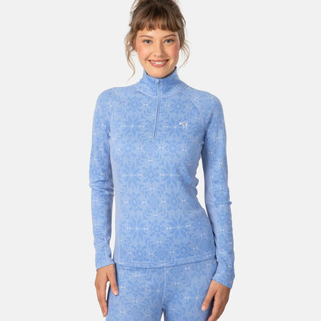 Kari Traa Edith Half Zip Skiundertrøje Dame - Iris - Iris